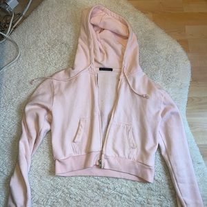 Pink brand Melville cropped hoodie